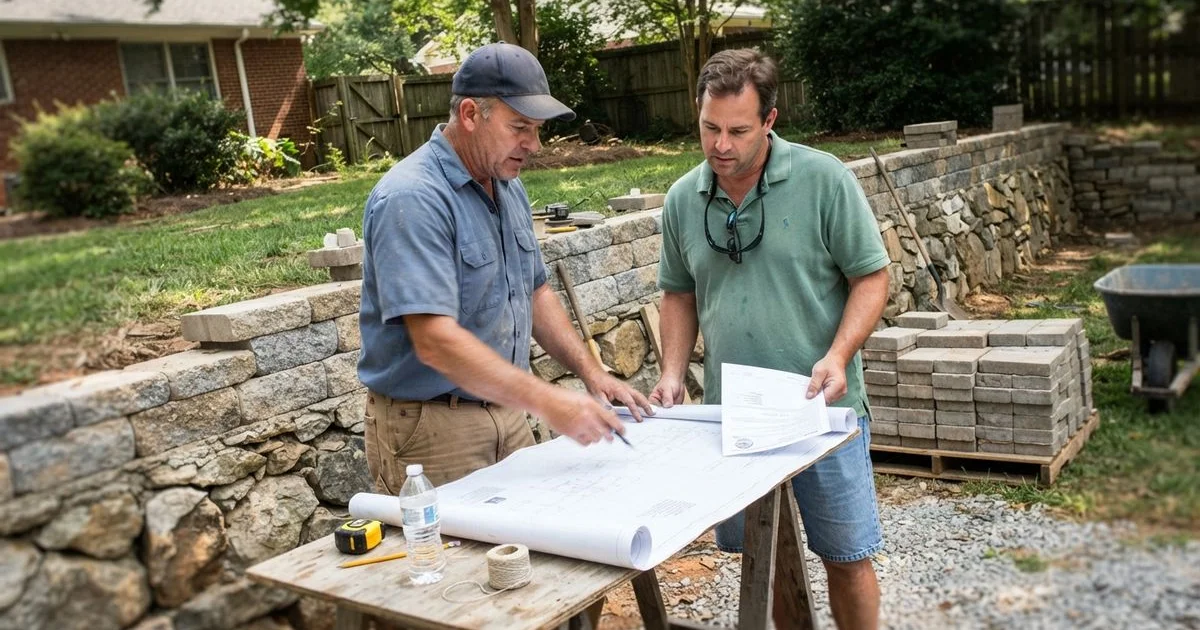 Do you need a permit for a patio or retaining wall in Lexington, SC