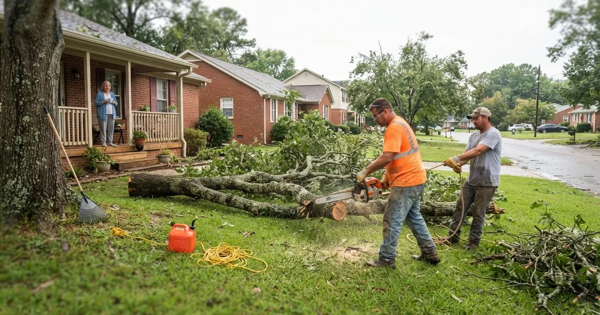 Storm damage in your yard: safety first, then cleanup